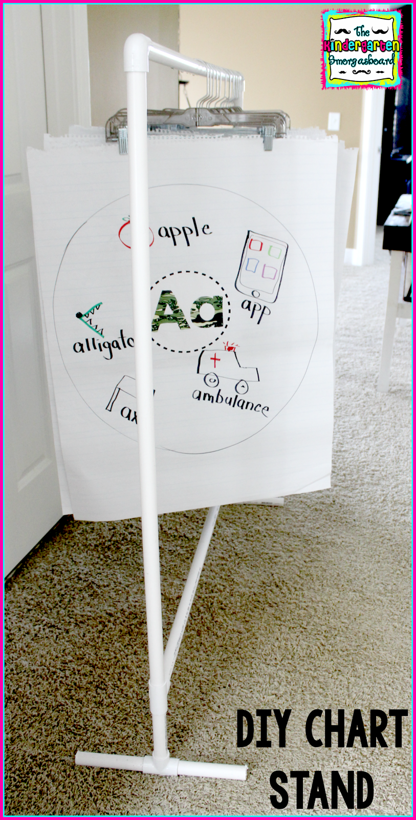 DIY PVC Pipe Chart Stand Smedley's of Kindergarten Bloglovin’